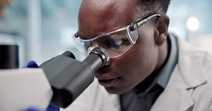Science Black Man Microscope Analysis Laboratory Stock Footage Video (100% Royalty-free) 3519599213 | Shutterstock