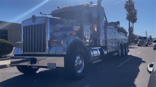 Procession held for tow truck driver killed on New Year's Eve