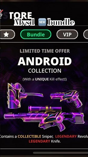 Android Collection 🫶🫨 #roblox New bundle in mvsd!!🫣