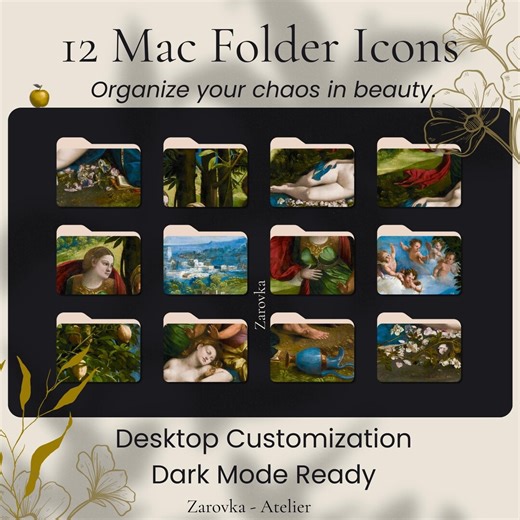 Desktop Custom Folder Icons - Dosso Dossi - Screen Mac Customization - Etsy Canada