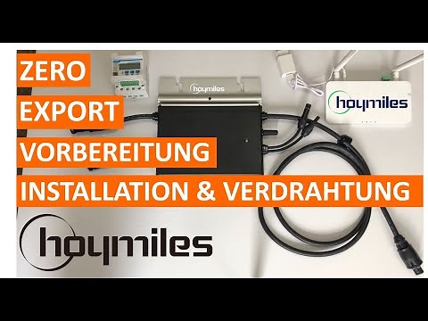 HOYMILES HM-600 & DTU Pro Installation & CHINT 3 Phasen Energymeter Verdrahtung #nulleinspeisung