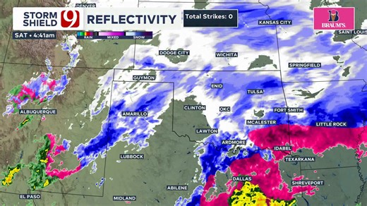 4:50 AM REGIONAL RADAR UPDATE: Round 2 is moving thru the panhandle. What ever break we get won't last long. The precip extends to Mexico! | Megan Gold- News 9