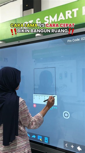 CARA LAMA VS CARA CEPAT BIKIN BANGUN RUANG DI INTERACTIVE SMARTBOARD ‼️🤩