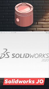 Solidworks piston modeling... #SolidWorks #solidworkstutorial #design #CAD #reelsfb Solidworks Jo | Kyaw Win
