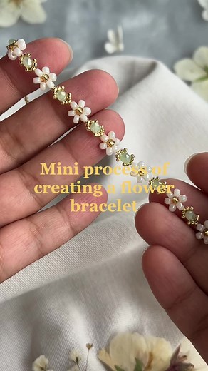 Spring Flower Bracelet Tutorial | DIY Handmade Jewelry Process Video