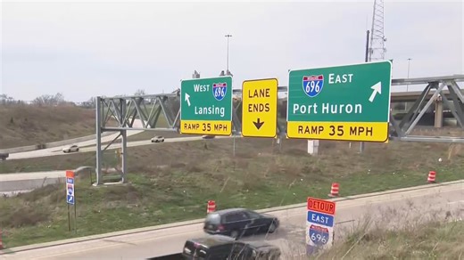 New lane closures amid I-696 construction in Metro Detroit