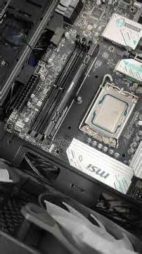 B860M Gaming Plus Wifi Motherboard Installation in CPU #gamingmotherboard #gamingdesktop #pcsetup