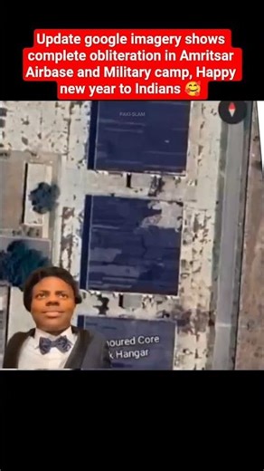 Update google imagery shows complete obliteration in Amritsar Airbase and Military camp #pakistan