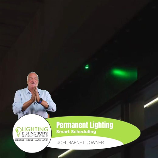 💡 Set it and forget it! With our easy permanent lighting app you can set the lights to turn on at sunset and off at sunrise! Contact us today and let’s bring your project to life. 📞 760-635-3341 💻: LightingDistinctions.com/permanent-lighting-lp/ | Lighting Distinctions