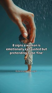 1. Forced smiles and laughter – She smiles or laughs, but it feels a little off or not quite genuine. 2. Constant tiredness – She looks physically and mentally drained, even after rest. 3. Withdrawing from social interactions – She avoids deep conversations and keeps things surface-level. 4. Overcompensating by being overly helpful or busy – Trying to distract herself or others by staying constantly active. 5. Avoiding vulnerability – She doesn’t share her true feelings, hiding pain behind small