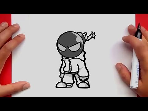 How to Draw Fun sized Whitty from Friday Night Funkin'