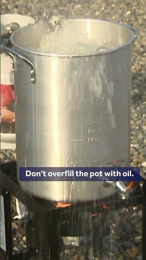 What happens if you deep fry a turkey the wrong way