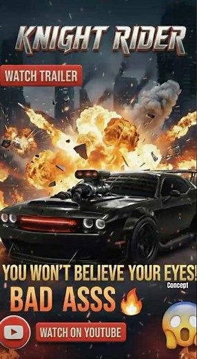 Knight Rider 2026 Reimagined 🚗New Movie Trailer | KITT Returns in High-Speed Action Teaser