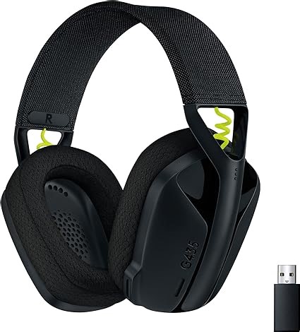 Logitech G G435 LIGHTSPEED, Kabelloses Gaming-Headset mit Bluetooth,Leichte Over-Ear-Kopfhörer, integrierte Mikrofone, 18 Stunden Akkulaufzeit, Dolby Atmos, PC,PS4,PS5,Nintendo Switch/Switch 2-Schwarz