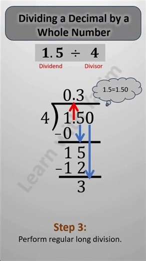 How to divide a Decimal by a whole number: A quick and easy guide.