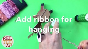 Reindeer Ornaments (with adorable printables) perfect for both baubles and greeting cards https://www.redtedart.com/paper-reindeer-ornament/ (For Card Assembly follow these instructions https://www.redtedart.com/3d-unicorn-card-diy/) | Red Ted Art