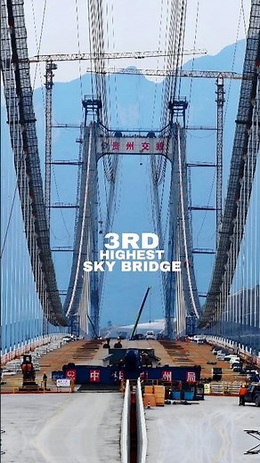 WORLD’S 3RD Highest Bridge | Tianmen Grand Bridge Mega Engineering (560m) #bridge