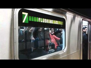 MTA New York City Subway: Flushing-bound R188 7 Train at the 74 Street-Broadway Station.