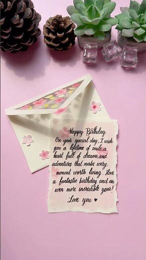 DIY Floral Letter Idea 💌