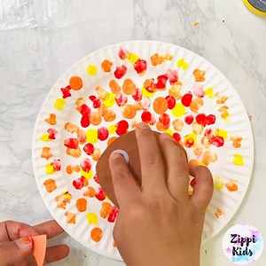 Super cute fingerprint print paper plate turkey 🦃🍁🦃!!! super easy and fun for preschoolers and kindergarten🦃🦃🦃… | Zippi Kids Corner