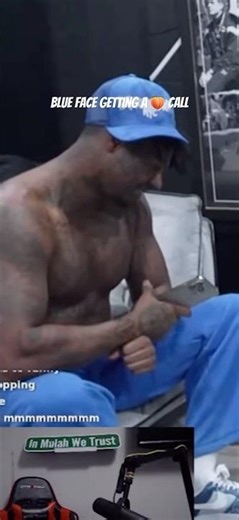 Blue Face phone conversation gets 💦