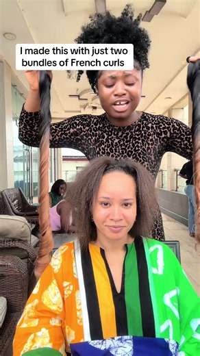 Stunning French Curls Hairstyle with Just 2 Bundles | Gbagada Hairstylist