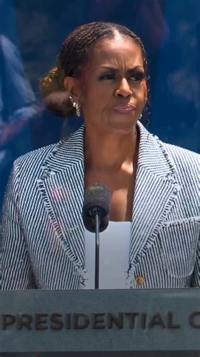 In powerful remarks at the Grand Opening Celebration of the Obama Presidential Center, @MichelleObama called on Americans to see the good in our neighbors, and to recognize our shared values.