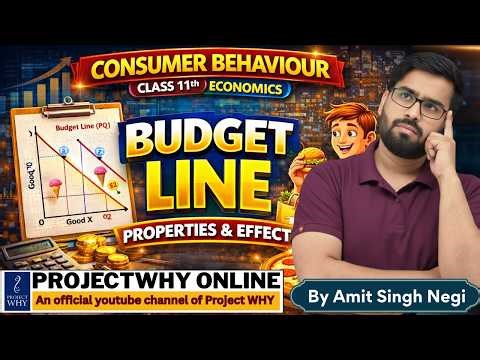 Budget line properties and Effects | Chapter 2 |class 11| Micro-Economics | Amit Singh Negi