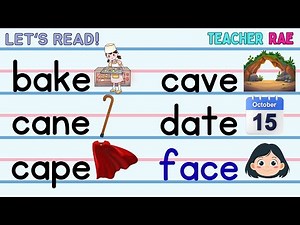 Long A Word List | Long A as in Cake | Long Vowel A Sounds | Grade 1 Phonics
