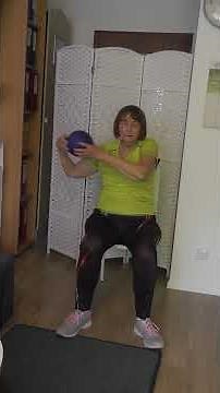 Train your whole body with fun and a ball #sittingexercise #seniorgymnastics #shorts