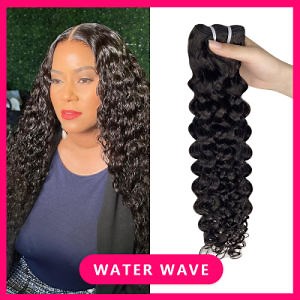 [Hot Item] Fblhair Affordable Natural Water Wave Curly Brazilian Hair Bundles Black Women