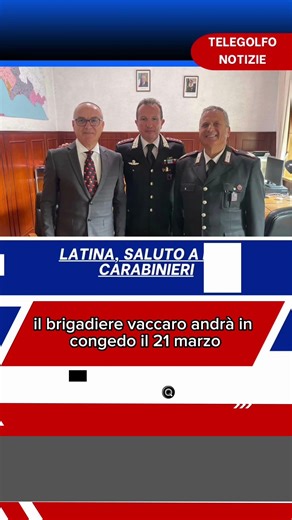 A Latina saluto del comandante provinciale ai carabinieri Giuseppe Vaccaro e Davide Cerrone dopo