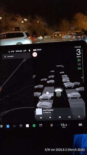 Using Tesla AUTOPARK in the dark (HW3 Model Y)