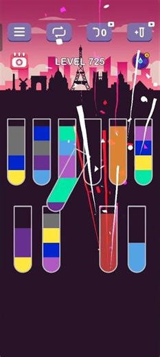 water sort puzzle level 725 guru #games