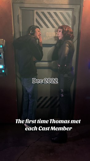 The first time Thomas met each Cast Member #autism #autismawareness #autismacceptance #asd #specialneeds #disney #disneyparks #disneyland #disneytiktok #jacksparrow #gaston #moana #blackwidow #cruella #captainamerica #flynnrider #belle #shangchi #fyp #foryoupage