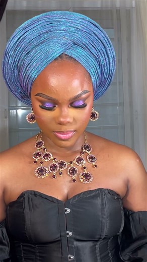 Nigerian bridal makeup and gele #gospelmusic #worshipmusic #music #nigerianbride
