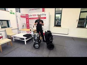 Bariatric wide seat heavy duty Folding Powerchair (LITH-TECH TITAN) 300kg 47 stone user capacity