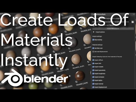 [Free Addon] How To Import LOADS of Materials/Textures INSTANTLY in Blender