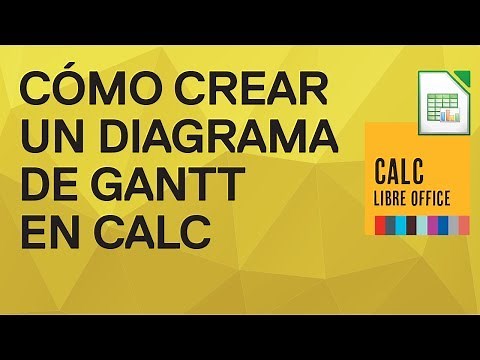 Cómo crear un diagrama de Gantt en Calc de LibreOffice