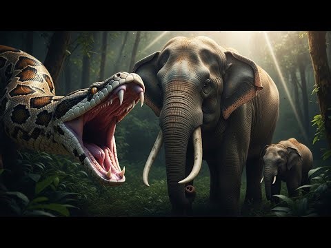 GIANT Python Attacks Elephant… What Happened Next Is Unbelievable!
