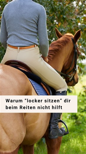 Locker sitzen beim Reiten: Mobilität und Stabilität vereinen