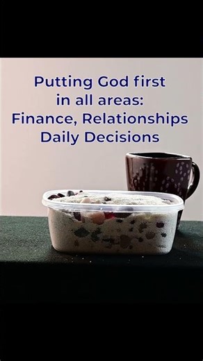 Object Lesson - Priorities - Christian Living - Fitting God in - instead of God First