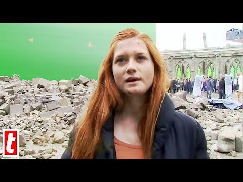 Bonnie Wright On The Set Of Harry Potter