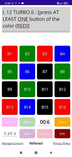 Reflexes Game 002 #games #reflexes #turbo