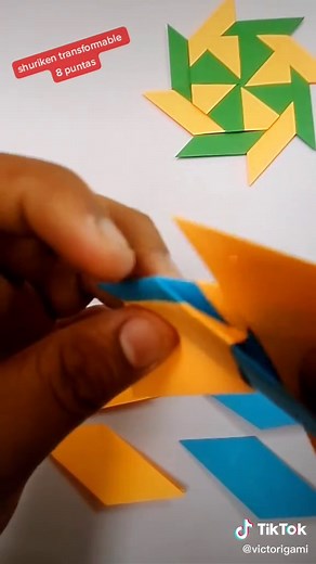 Cómo hacer un shuriken de 8 puntas