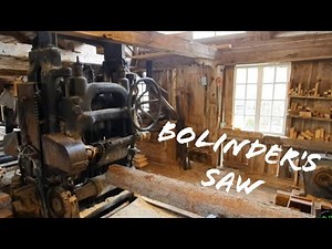 Using the old Bolinders saw in an over 200 year old sawmill.