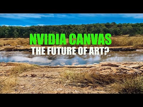 AI-Driven Art: NVidia Canvas - My First Landscape