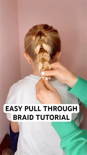 EASY PULL THROUGH BRAID HAIR TUTORIAL | Audrey and Victoria #hairtutorial #hairstyle