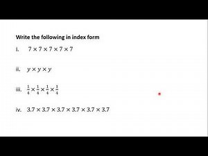 1 Introduction to Indices