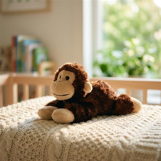 Plush Monkey Stuffed Animal for Toddler Birthday Gift and Jungle Nursery Decor - Etsy
